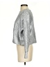 Major Label Group 100% Polyester Metallic Silver Pullover Sweater Size S - photo 5