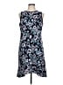 Ann Taylor LOFT Paisley Blue Casual Dress Size 10 - photo 1