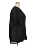 Jaipur Black Short Sleeve Blouse Size 2X - photo 4