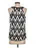 Iz Byer Silver Sleeveless Blouse Size S - photo 2