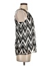 Iz Byer Silver Sleeveless Blouse Size S - photo 4