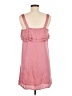 H&M 100% Polyester Solid Pink Casual Dress Size 8 - photo 2
