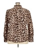 Zeagoo Animal Print Brown Long Sleeve Button-Down Shirt Size 2X - photo 2