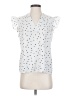 Shein Polka Dots White Sleeveless T-Shirt Size 4 - photo 1