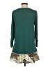 Little Yellow Button Teal 3/4 Sleeve Top Size S - photo 2