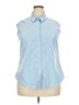 Unbranded 100% Polyester Blue Sleeveless Blouse Size XXL - photo 1