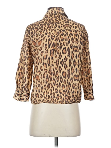 Velvet Long Sleeve Silk Top (view 2)