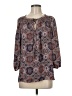DR2 100% Polyester Gray 3/4 Sleeve Blouse Size M (estimated) - photo 1