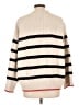 Zara Stripes Ivory Turtleneck Sweater Size L - photo 2