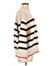 Zara Stripes Ivory Turtleneck Sweater Size L - photo 4