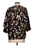 CAbi 100% Polyester Floral Multi Color Black 3/4 Sleeve Blouse Size S - photo 2