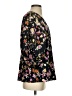 CAbi 100% Polyester Floral Multi Color Black 3/4 Sleeve Blouse Size S - photo 4