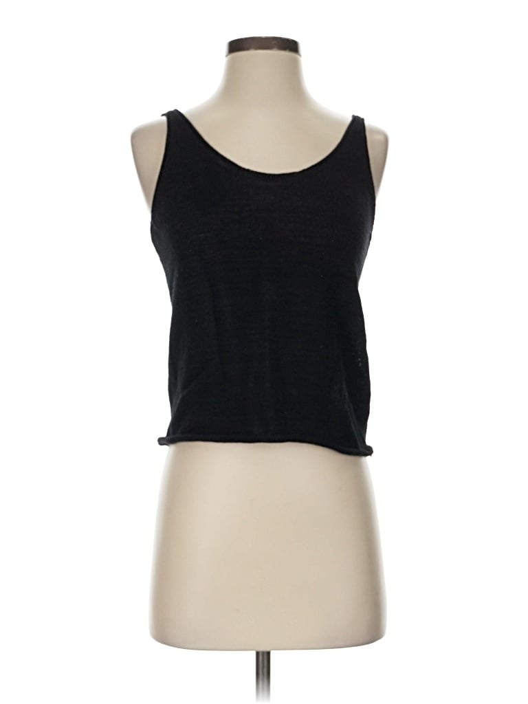 Pre-owned Zara Tank Top Black Strapless Neckline Tops