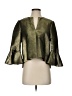 BCBGMAXAZRIA Metallic Green Gold 3/4 Sleeve Blouse Size XS - photo 1