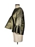 BCBGMAXAZRIA Metallic Green Gold 3/4 Sleeve Blouse Size XS - photo 5