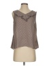CAbi 100% Polyester Brown Sleeveless Blouse Size S - photo 1