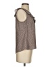 CAbi 100% Polyester Brown Sleeveless Blouse Size S - photo 4
