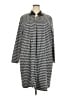 Ashley Stewart Houndstooth Gray Coat Size 22 - 24 Plus - photo 1