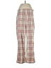 RVCA Plaid Red Ivory Casual Pants Size 27 waist - photo 1