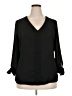 Fortune + Ivy Black Long Sleeve Blouse Size XXL - photo 1