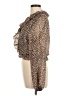 Steve Madden 100% Polyester Animal Print Brown Long Sleeve Blouse Size M - photo 5