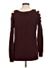 Questions 100% Acrylic Burgundy Pullover Sweater Size M - photo 2