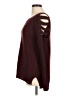 Questions 100% Acrylic Burgundy Pullover Sweater Size M - photo 5