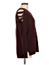 Questions 100% Acrylic Burgundy Pullover Sweater Size M - photo 4
