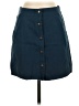 Mi ami Solid Blue Denim Skirt Size S - photo 1