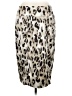 Sharon Young Animal Print Ivory Casual Skirt Size 6 - photo 1