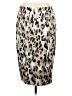 Sharon Young Animal Print Ivory Casual Skirt Size 6 - photo 2