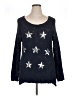 INC International Concepts Stars Blue Pullover Sweater Size 0X - photo 1