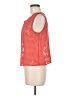 Chelsea28 100% Polyester Orange Sleeveless Blouse Size M - photo 5