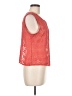 Chelsea28 100% Polyester Orange Sleeveless Blouse Size M - photo 4