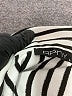 A.P.N.Y. 100% Cotton Stripes Black Silver Long Sleeve Blouse Size L - photo 7