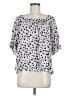 MELLODAY White Short Sleeve Blouse Size L - photo 1