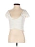 Zara Ivory Short Sleeve Top Size S - photo 1