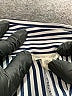 Silence and Noise 100% Polyester Stripes Blue Long Sleeve Blouse Size S - photo 7