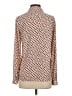 Ann Taylor LOFT 100% Polyester Polka Dots Tan Long Sleeve Blouse Size XS - photo 2
