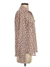 Ann Taylor LOFT 100% Polyester Polka Dots Tan Long Sleeve Blouse Size XS - photo 4