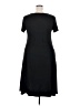 Unbranded Solid Black Casual Dress Size XXL - photo 2