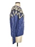Lucky Brand Chevron-herringbone Blue Pullover Sweater Size S - photo 4