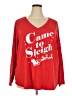 Evri Red Long Sleeve Top Size 3X - photo 1