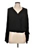 Maison d' Amelie 100% Polyester Black Long Sleeve Blouse Size L - photo 1