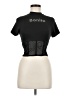 Love J Black Short Sleeve Top Size M - photo 1