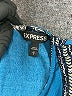 Express 100% Rayon Graphic Blue Casual Dress Size S - photo 7