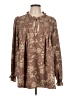Torrid 100% Polyester Brown Long Sleeve Blouse Size Lg Plus (0) - photo 1