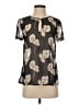 Ann Taylor 100% Polyester Gray Short Sleeve Blouse Size XS - photo 1