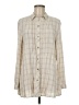 J.Jill 100% Viscose Ivory Long Sleeve Button-Down Shirt Size M - photo 1