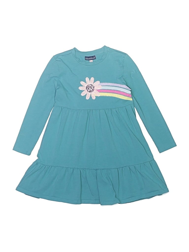 Pre-owned Andy & Evan Kids' Dress In Blue